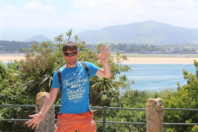 Photo of me in Santander at the Magdalena Palace